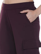 FYLTR Womens Relaxed Casual Pants (FYLAW24WP-502_Cocoa Brown