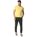 Thomas Scott Mens Solid Regular Fit Trouser Green