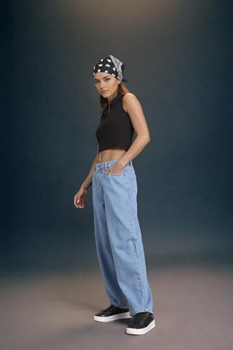 Inkd WomenS Baggy Jeans (Inkss25Wjn-608_Sky Why