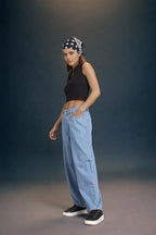 Inkd WomenS Baggy Jeans (Inkss25Wjn-608_Sky Why