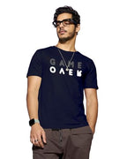 Bewakoof MenS Game Over Printed 100% Cotton T-Shirt - Regular Fit, Round Neck, Half Sleeves Blue