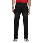 Turtle Men Cotton Stretch Narrow Fit Black Jeans
