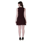 Leriya Fashion Womens Ribbed Sleeveless A-Line Western Dresses