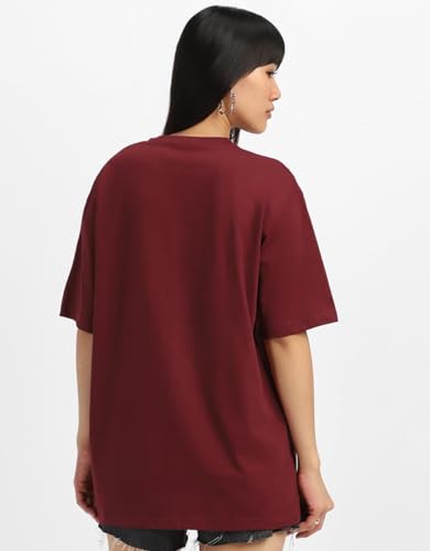 Juneberry Pack Of 2, 100% Pure Cotton, Round Neck, Oversized, Loose, Baggy Fit, Drop Shoulder, Graphic Printed, Half Sleeve T-Sh