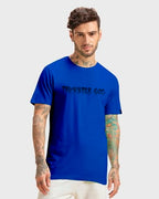 Bewakoof MenS Monkey King Graphic Printed Cotton T-Shirt Regular Fit, Round Neck, Half Sleeves_589865_Blue_M