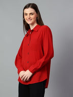 KOTTY Womens Oversized Cotton Blend Shirt