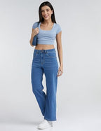 Inkd WomenS Classic Jeans (Inkss24Wjn-407_Denim Drama