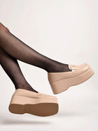 Shoetopia WomenS Flat Pumps Cream