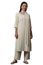 Aurelia WomenS Rayon Kurta Set (24Feas15011_Off White