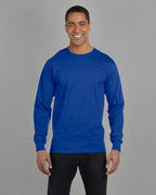 Mens 52 oz comfortSoft cotton Long-Sleeve T-Shirt - WHITE - S(D0102H7KTQ2)