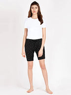 Lyra Pure Cotton Printed Night Shorts For Women