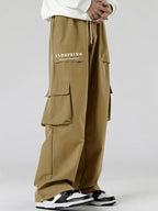 Indoprimo Regular Casual Pants (Miami-Cargo Men_Cream
