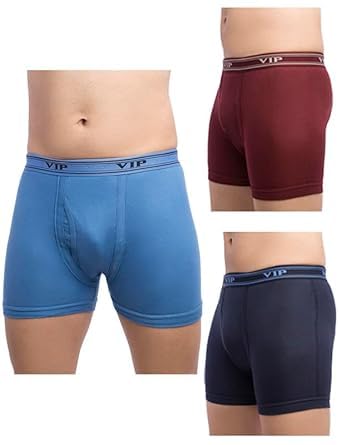 Vip Mens Ultima Cotton Trunk Pack Of 3 (Color May Vary) (95 Cm) Assorted 95