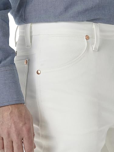 Wrangler mens 0936 Cowboy Cut Slim Fit jeans, White, 27W x 32L US