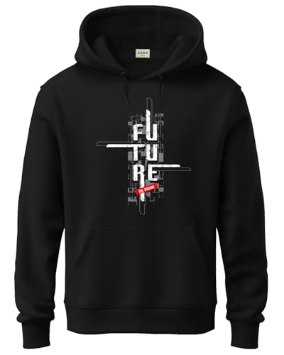 ADRO Hoodies for Men | Printed Hoodie for Men | Cotton Hoodie | Mens Hoodies | Regular Fit Sweatshirt for Men | Hooded Hoodie | 