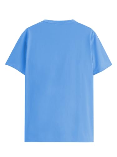 ADRO Tshirt for Men | Printed T Shirt for Men | 100% Cotton T-Shirt |Printed T Shirt | T-Shirts | RN24-GOK-SK-L Sky Blue