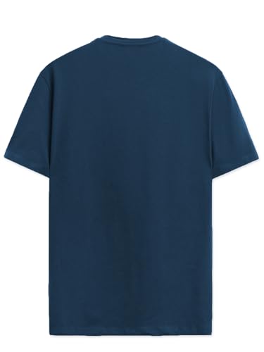 ADRO Mens Graphic Printed 100% Cotton T-Shirt - Regular Fit, Printed T-Shirts for Men (RN24-RAC-SB_Teal_2XL)