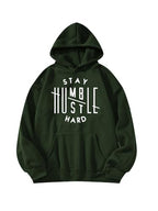 TAGDO Mens Printed Hooded Neck Hoodie (RF-Humble-HDY-2014-Olive-XXL)