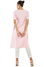 Soch Women Pink Viscose Solid Kurta