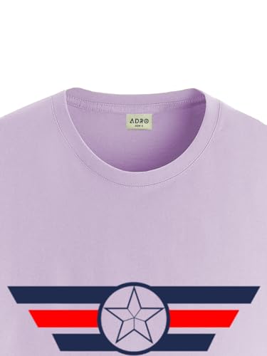 ADRO Tshirt for Men | Printed T Shirt for Men | 100% Cotton T-Shirt |Printed T Shirt | T-Shirts | RN24-CAP-PU-M Purple