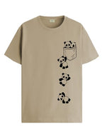 ADRO Tshirt for Men | Printed T Shirt for Men | 100% Cotton T-Shirt |Printed T Shirt | T-Shirts | RN24-POC-BE-M Beige