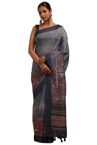 Soch Women Chanderi Digital Print Saree