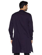 The Indian Garage Co Men'S Slim Kurta (0620-Ck34L42-03_Purple Small)