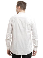Turtle Men 100% Cotton Slim Fit White Solid Full Sleeve Kurta Shirt
