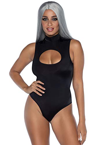 Spandex keyhole bodysuit Black Small