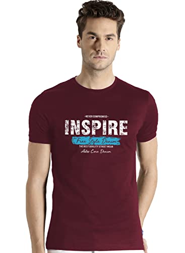 ADRO Mens Inspire Cotton T-Shirt (RN22-03-CORE-MR-S_Maroon)