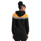 Campus Sutra Women'S Cotton Hooded Neck Dress (Cbaw23_Csw-Aw-Lt0641_Multicolour