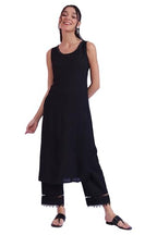 Aurelia Women'S Black Solid Straight Kurta (Size: M)-A15551-608069