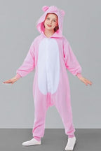 CANASOUR Pig Onesie Kids Halloween Cosplay Costume Girls One Piece Pjs Anime Unisex Hoodie Pajamas Pink For 10-12 Years Boys Par
