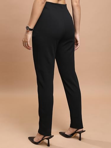 Ketch WomenS Regular Casual Pants (Khpn000005_Black