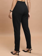 Ketch WomenS Regular Casual Pants (Khpn000005_Black