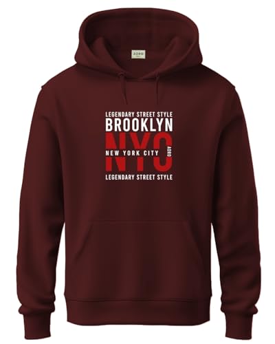 ADRO Hoodies for Men | Printed Hoodie for Men | Cotton Hoodie | Mens Hoodies | Sweatshirt for Men | Hooded Hoodie | H24-NYC-MR-X