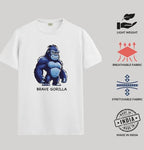 ADRO T Shirts for Boys & Girls || Gorilla Printed T-Shirt || Ages 3-14 || 100% Cotton Round Neck Tshirt for Boys & Girls||KRN-GO