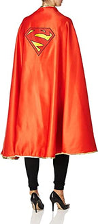 Rubie's Women's Dc Superheroes Deluxe Supergirl Cape Costume Accessory, As Shown, One Size US