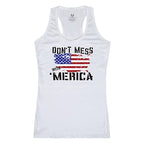 Graphic Tank, Dt Mess with Am, White, M