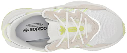 adidas Originals Women's Ozweego Sneaker, White/Almost Lime/Pulse Lime, 8