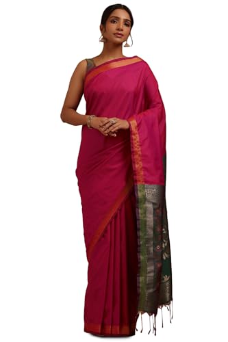 Soch Women Silk Solid Saree