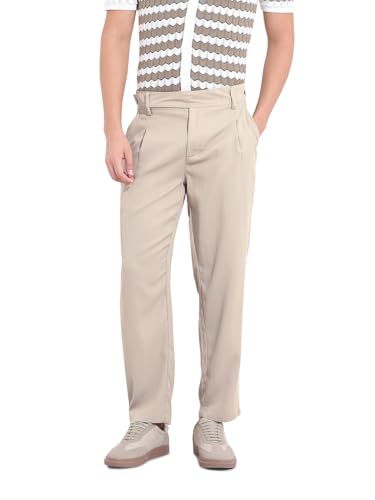 The Indian Garage Co Mens Regular Fit Solid Mid-Rise Gurkha Sweater