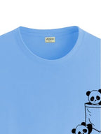 ADRO Tshirt for Men | Printed T Shirt for Men | 100% Cotton T-Shirt |Printed T Shirt | T-Shirts | RN24-POC-SK-M Sky Blue