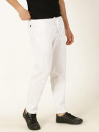 Thomas Scott Men White Smart Easy Wash Chino Trousers