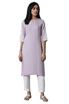 W For Woman Lime Green Polka Print Kurta (Size: Xl)-24Auw14661-116395