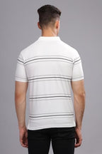 ADRO Mens Solid Regular Fit Polo Shirt (PNOP24-L1-WHGRBL_White1