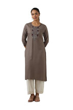 Soch Women'S Rayon Embroidered Regular Kurta (Cws5Ku61173_Grey