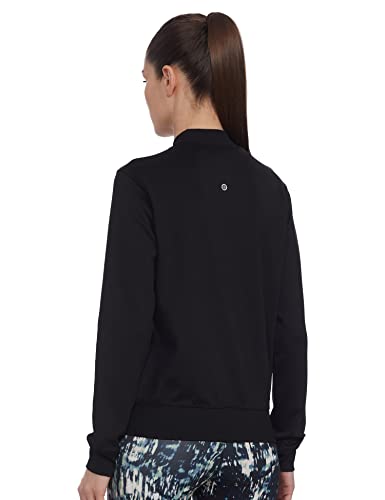 Enamor Athleisure A901 Relaxed Fit Bomber Jacket for Women|Breathable Antimicrobial Quick Dry 4-way Stretch Scuba Fabric Jacket