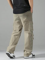 Tagas Men Cargo Pants || Trousers Casual Pant || Cargo Pant || Pant || Track Pant For Man ||Men Cargo Pants Cotton||(Mc-9) Khaki