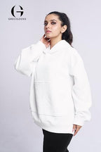 Greciilooks Oversized Cotton Winter Hoodie & T-Shirt For Women